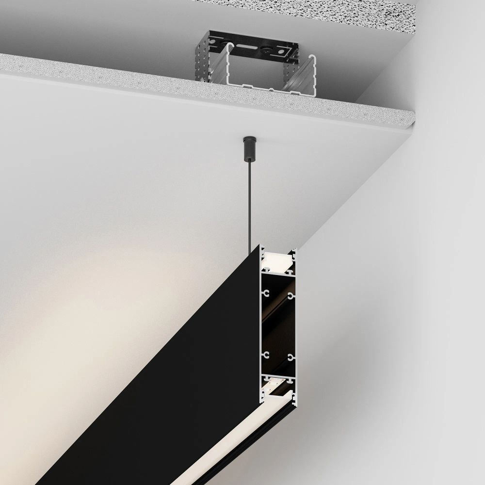 Профиль SL-LINE-25100-DUAL-2500 BLACK (Arlight, Алюминий) 033735