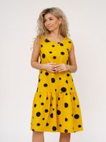 914 Сарафан "Горох/горчица" SveTekst (Акция)