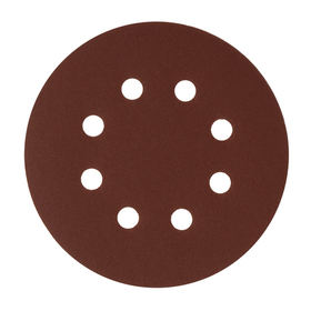 Круг абразивный на ворсовой подложке под "липучку", перфорированный, P 280, 125 мм, 5 шт Сибртех 738127