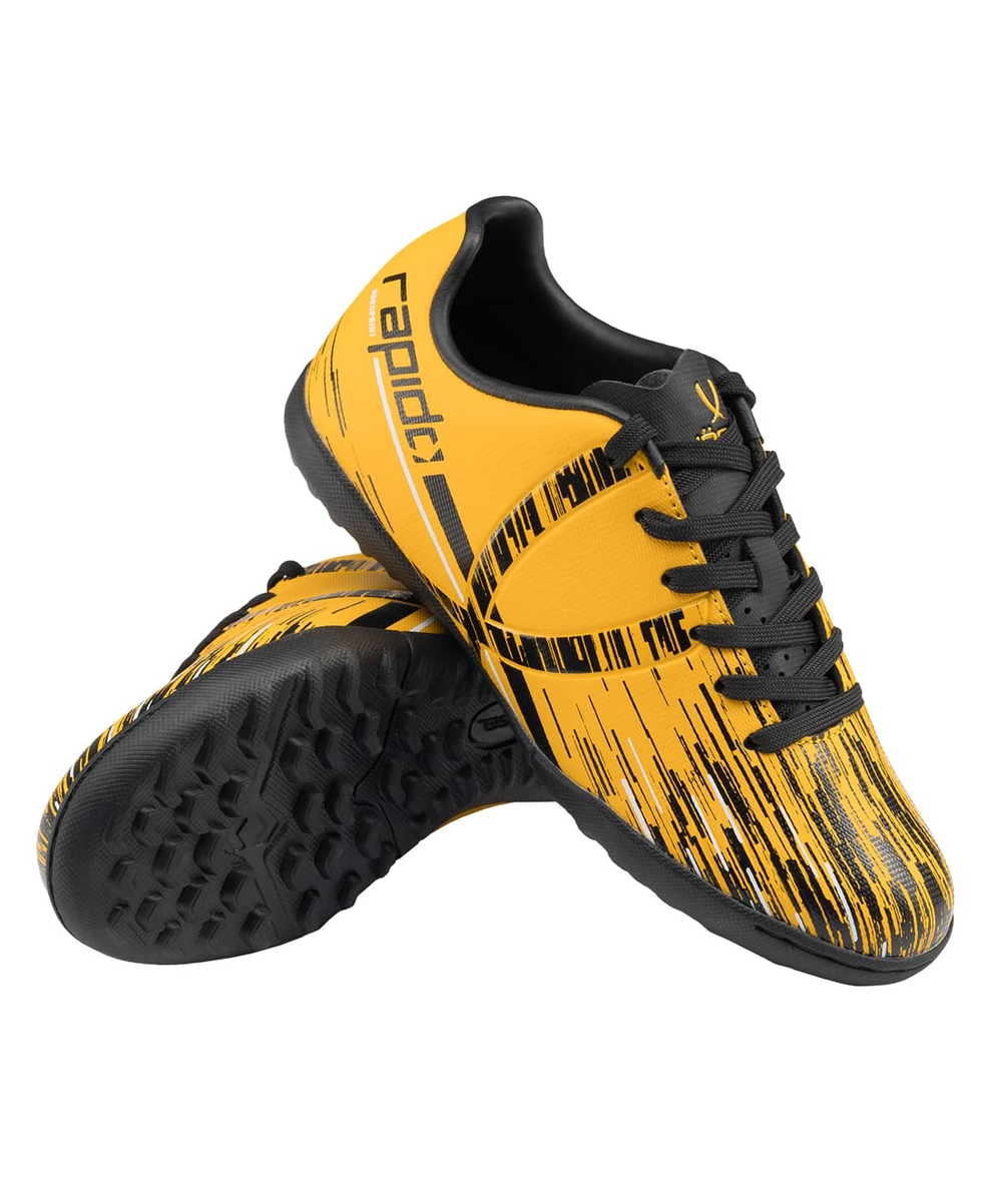 Бутсы многошиповые Rapido TF Yellow/black, детский