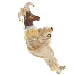 GAEM Игрушка набивная подвес "Лошадь-клоун", L15 W9 H38/23 см