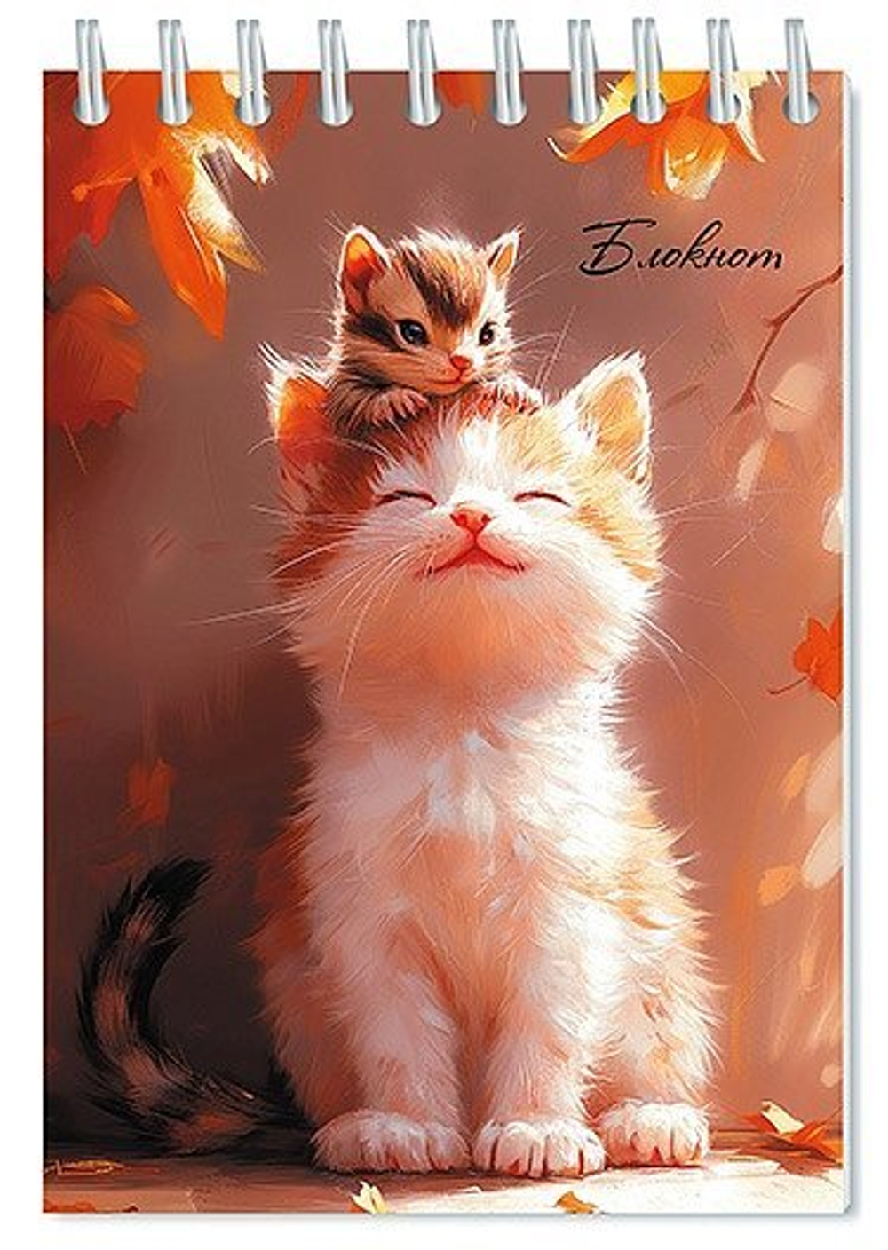 Блокнот А6 48л гребень "Милые пушистики" кл.