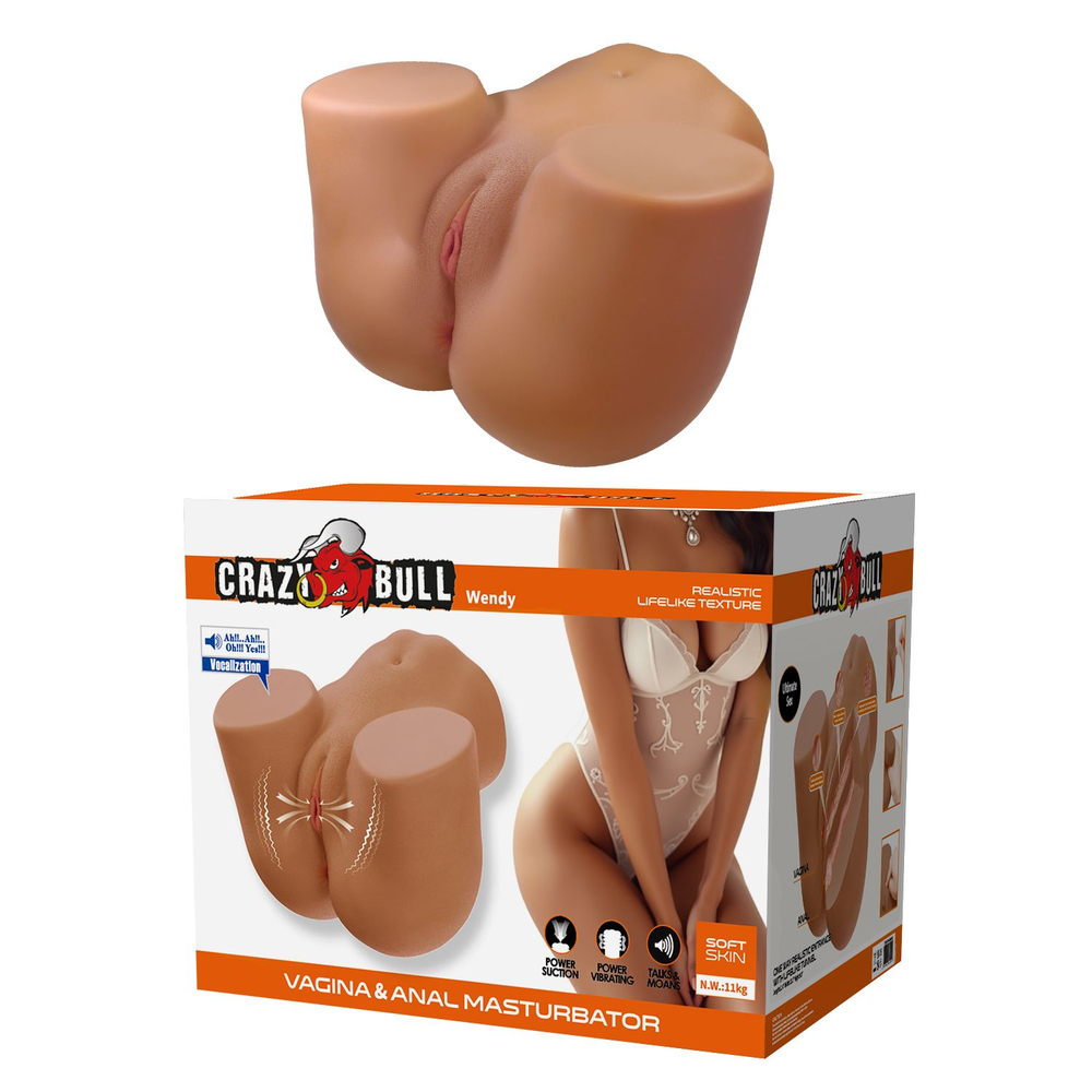 Мастурбатор Wendy Baile с 2 любовными тоннелями и вибрацией