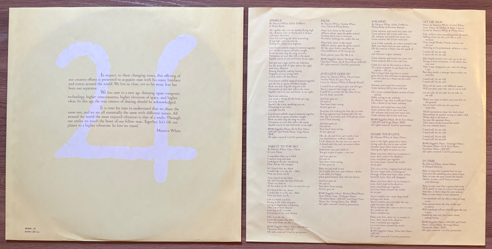 Earth, Wind & Fire - Faces 2LP (Голландия 1980г.)