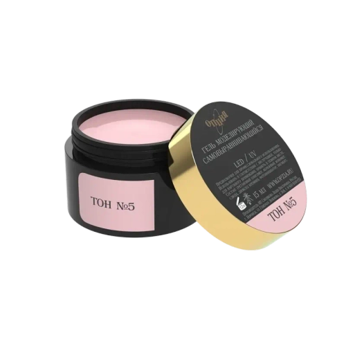 Камуфлирующий самовыравнивающийся гель темно-розовый (холодный) Тон №5 50мл