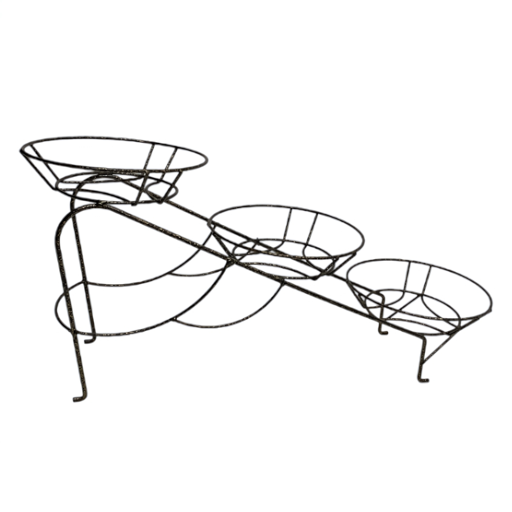 Подставка для цветов настольная "Горка" на 3 горшка, металл М0000113
