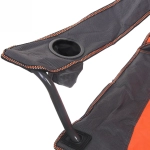 Кресло складное с подлокотниками до 120кг Турист 62*63*95см серо-оранжерое