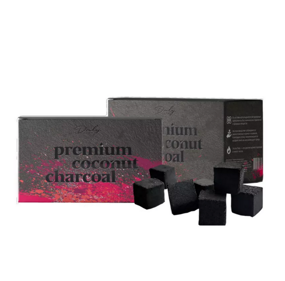 Уголь Daly 25 мм (1кг) ПАЧКА 72шт