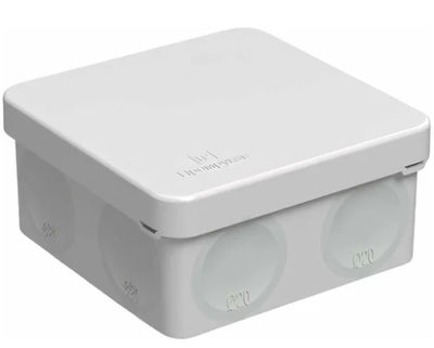 Распределительная коробка Промрукав для прямого монтажа двухкомпонентная безгалогенная HF 80х80х40