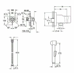 Гигиенический душ Grohe BauClassic 124434 хром