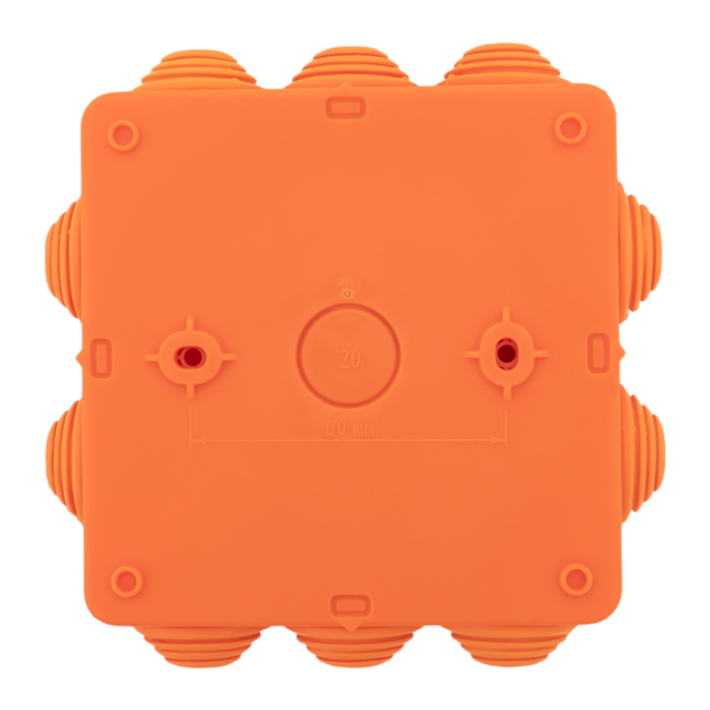 Коробка огнестойкая E45 100x100x50мм с клеммниками 6 полюсов 0,5-4мм2 IP55 HF EKF