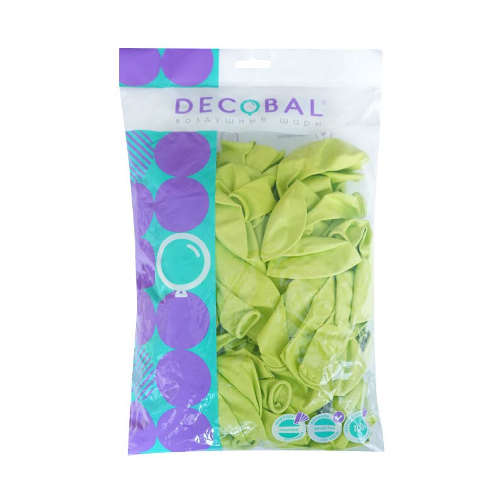 Лаймовый Макаронс, Пастель / Lemon, латексный шар 50шт.