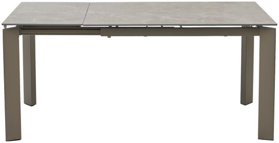 Стол CORNER 120 MATT LATTE STONE SOLID CERAMIC / TAUPE