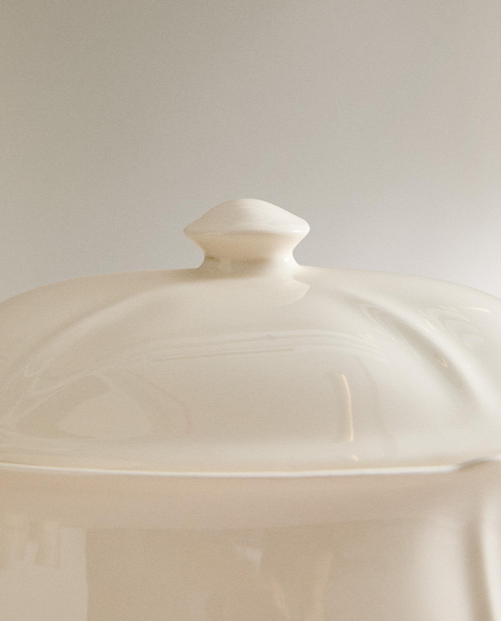 Zara Home блюдо сервировочное из фаянса, цвет бежевый, 35.5 см