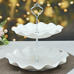 Фруктовница 2-х ярусная "Маршмеллоу" d19/24см, h25см