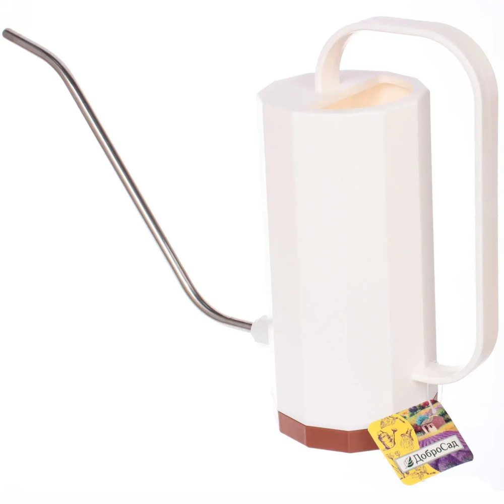 Лейка для растений 1,2л «Victoria Falls» с прикорневым поливом, angel white ДоброСад