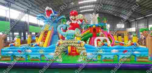 Надувной батут "Союз зверей", 24*15*8 м