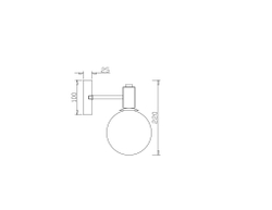 Настенный светильник (бра) Freya FR5175WL-01BS