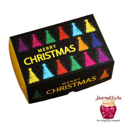 Упаковка для капкейков "Merry Christmas", 6 ячеек