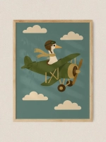 Постер 30х40 см в детскую мальчика Ретро