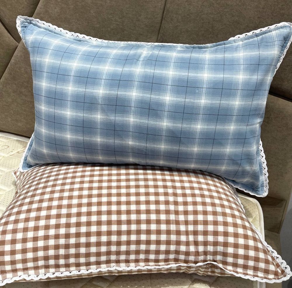 Наволочка  Клетка Муслин 50/70