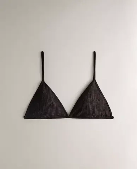 ZARA HOME ТОП БИКИНИ С ТРЕУГОЛЬНЫМИ ЧАШКАМИ, КОРИЧНЕВЫЙ