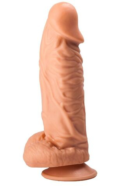 Фаллоимитатор с ярко выраженной головкой - 21 см.