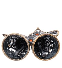 AM- 583 Колокольчик «Бантик» (латунь, янтарь)