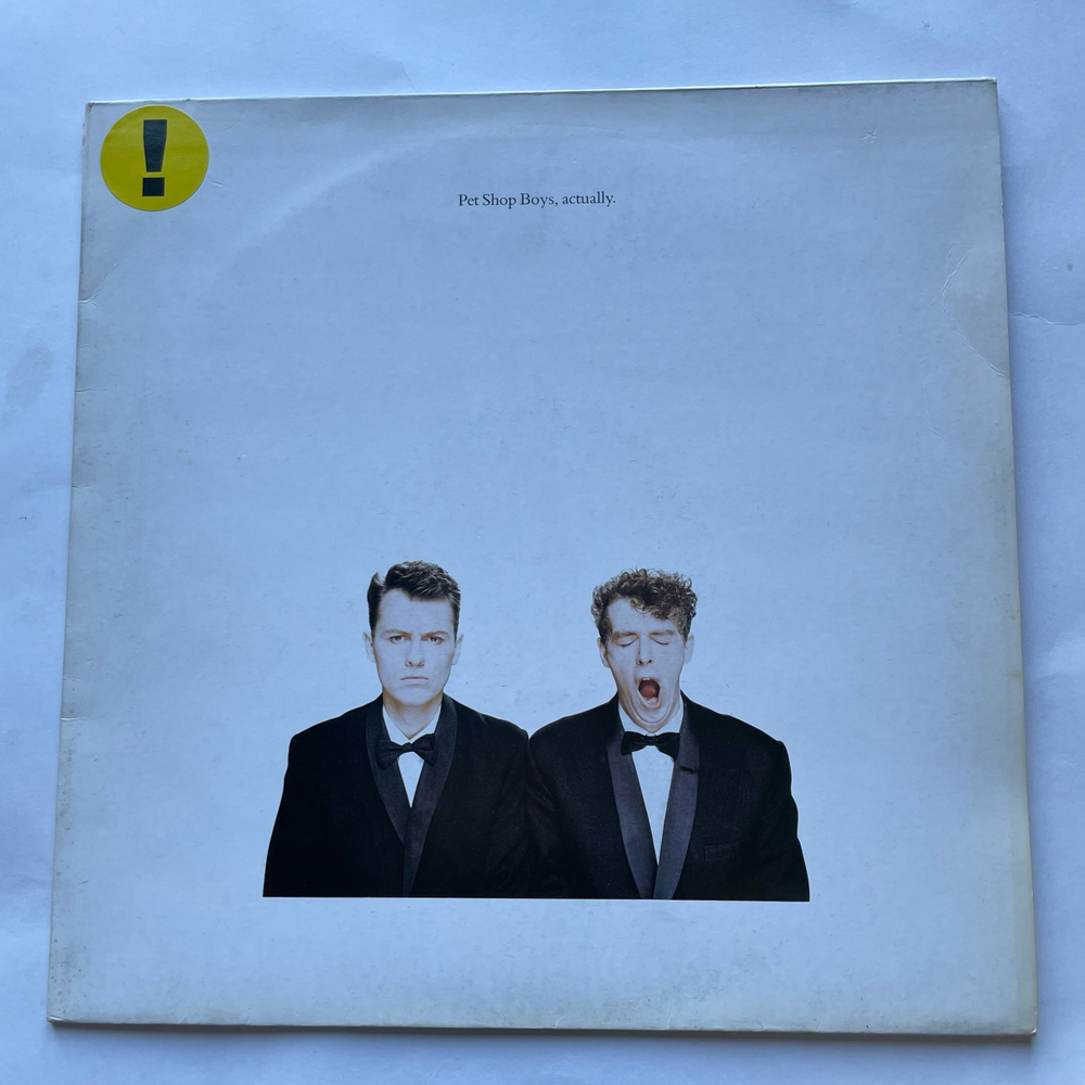 Винтажная виниловая пластинка LP Pet Shop Boys Actually (Англия 1987) One More Chance
