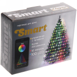 Гирлянда для дома НИТЬ-SMART 10м 100 ламп LED более 200 реж с телефона (Серпантин)