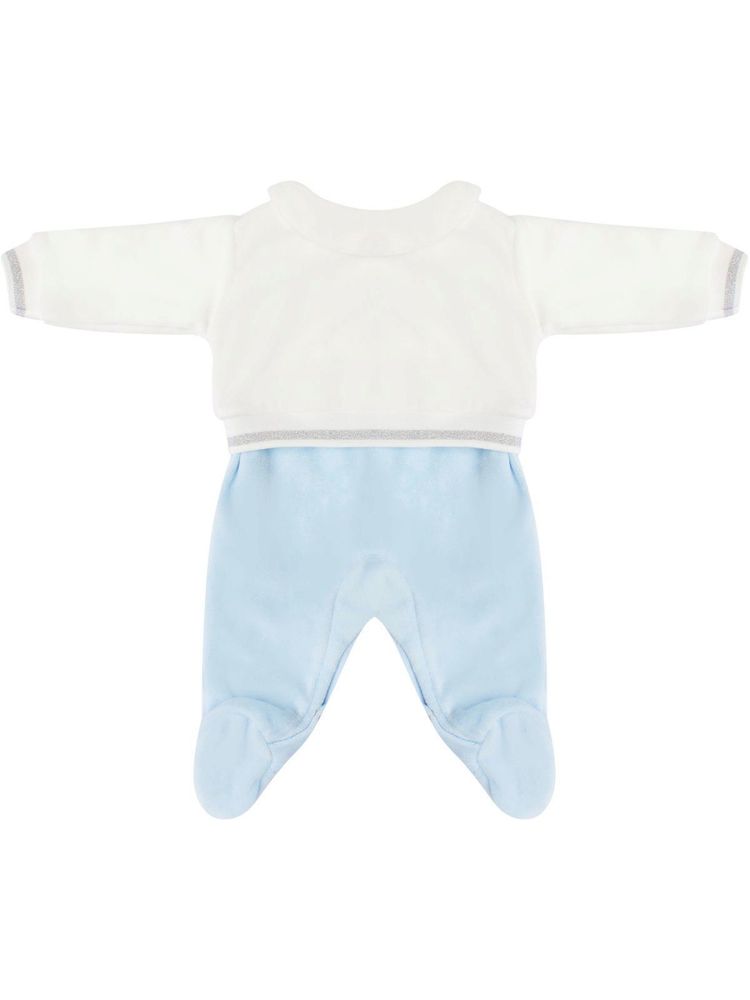 Велюровый комбинезон на кнопках Luxury Baby