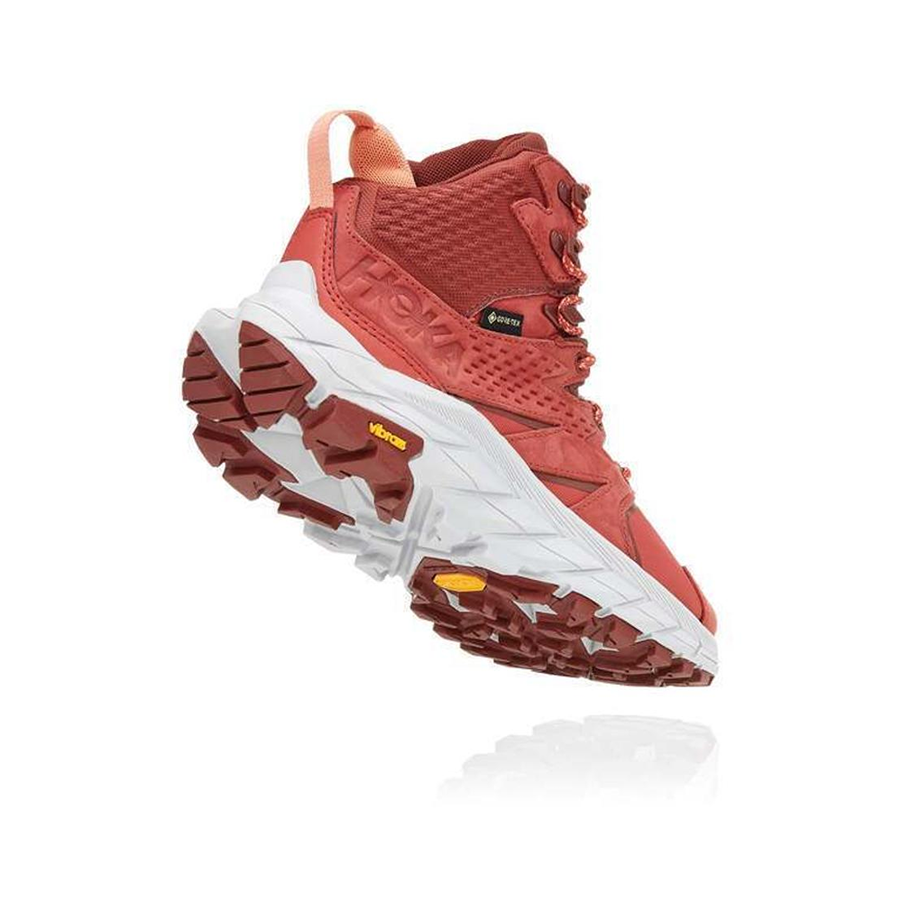 Ботинки женские HOKA W ANACAPA MID GTX Hot Sauce / Cherry Mahogany