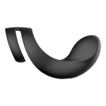 Черное эрекционное кольцо для стимуляции промежности Svakom Benedict Double Ring Perineum Stimulator SL01