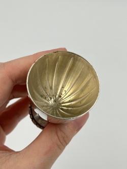 Подставка для яйца посербренная