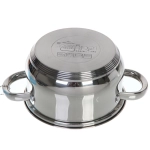 Набор посуды из нержавеющей стали EMMA 3 предмета (3 кастрюли 1,9л, 3,6л, 6,1л), DH12-3