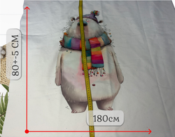 Футер медведь купон 80-см+-5см