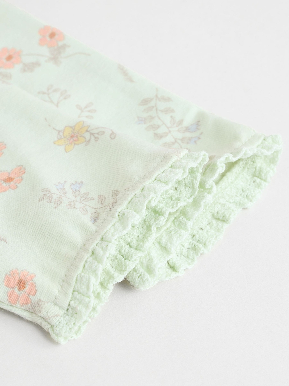 Лонгслив и легинсы в комплекте для малышей Next E66-472, Светло-зеленый, Молочный