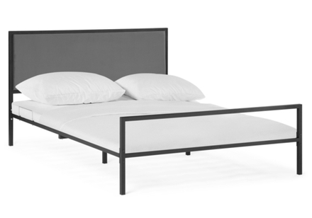Двуспальная кровать Эгерт 160х200 черный / antracite
