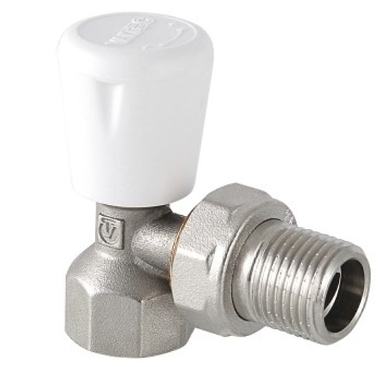 Клапан регулирующий Valtec 1/2" угловой ручной «мини» арт. VT.017.N.04 для радиаторов