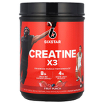 SIXSTAR, Creatine X3 ™, фруктовый пунш, 993 г (2,19 фунта)