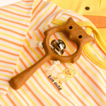 Деревянная погремушка с бубенцом Совушка Леснушки