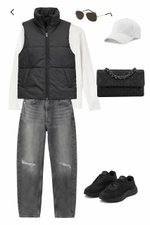 Жилет женский с воротником "HN-16" серый