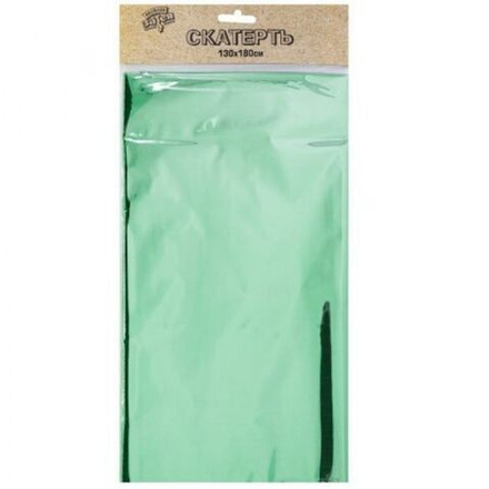 Скатерть фольгированная Мятная 130х180 см.