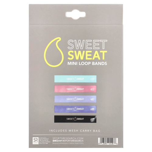 Sports Research, Sweet Sweat, мини-эспандеры, 5 штук
