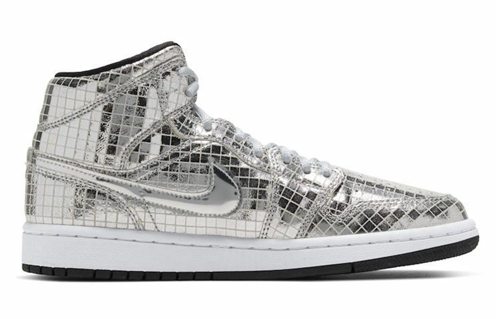 Кроссовки Jordan Air Jordan 1 Mid "Disco Ball" (Женская размерная сетка)