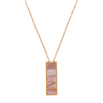 Колье Fiore Luna Пирамида SHELL ROSE BP02788-8 R/RG