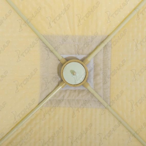 Палатка зимняя утепл. ЮРТА Premium желтый/серый (HS-WSCI-P-YG) Helios