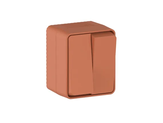 Выключатель 2-кл. ОП AtlasDesign PROFI IP54 10AX терракот. SE ATN547051