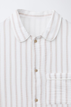 ZARA ПИЖАМА В ПОЛОСКУ, ЭКРЮ