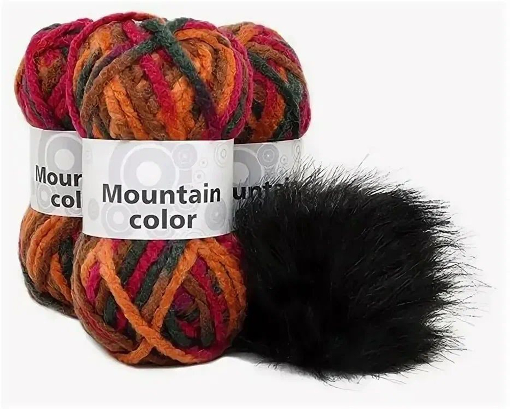Набор для вязания шапки "Mountain", многоцветный